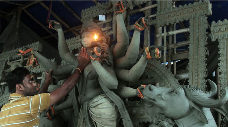 Why the soil of the brothel is used for Durgapuja?