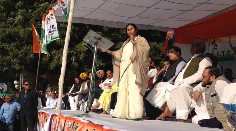 Mamata Banerjee addresses a Jan Sabha at Azadpur