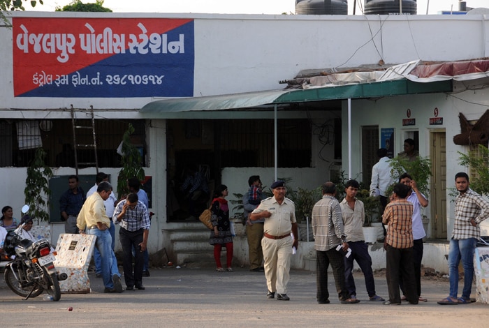 Vejalpur police station in west Ahmedabad.