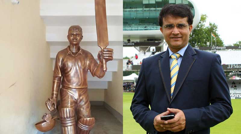 No Saurav Ganguly statue at Balurghat stadium yet