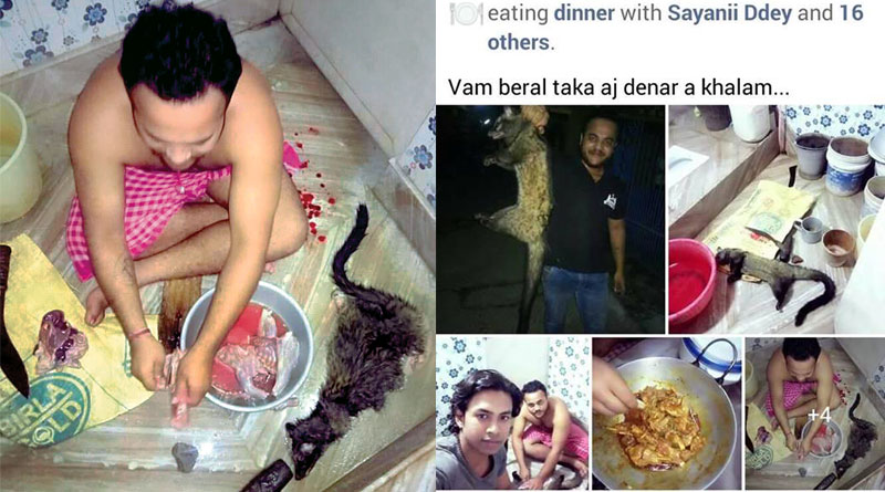 College Student held for eating Indian civet meat, posting pics on FB