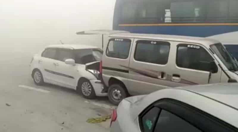 Smog cause Pile-up on Yamuna Expressway