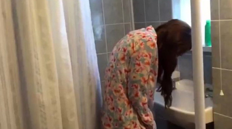 Hidden camera found in ladies toilet 