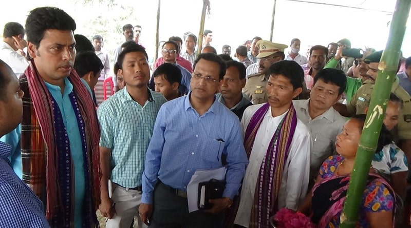 Tripura: Biplab Deb Visits Village, Suspends 3 Officials Caught Neglecting Duty