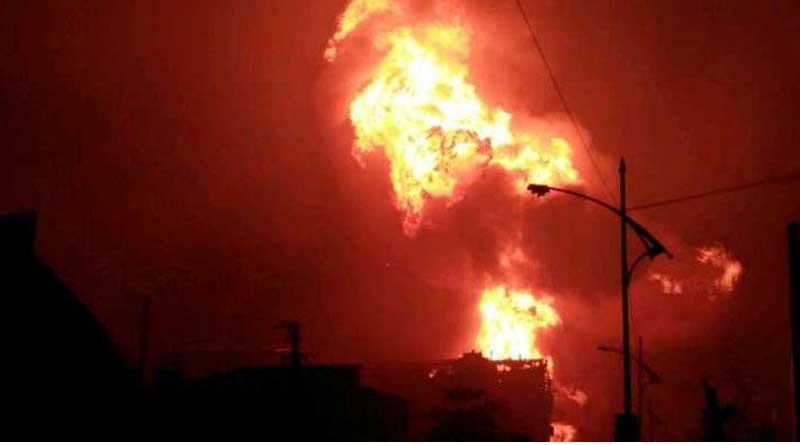 Fire at Maniktala dry chilli factory