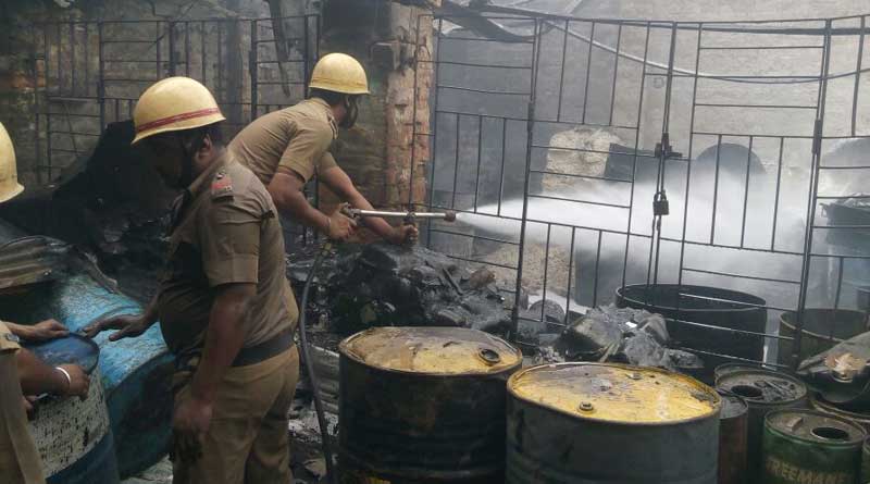 Fire rages at Bowbazar, 4 sustain burn injury