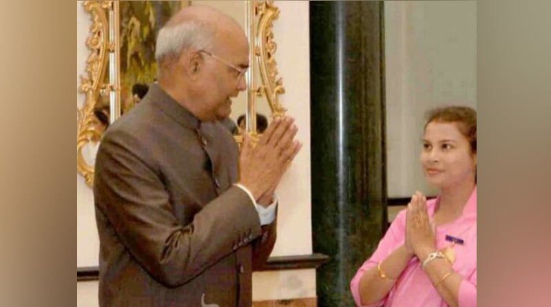 Nagrakata : Nurse Sonali Samanta took the National Award at the President's House