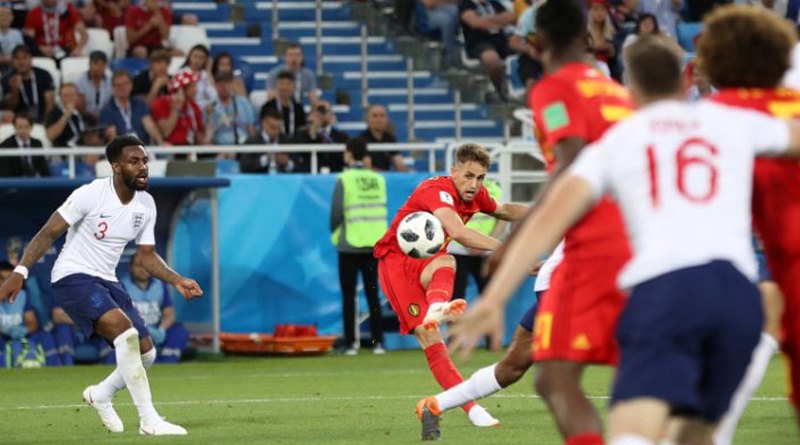 Belgium tops Grp G by defeating England in final group match 1-0