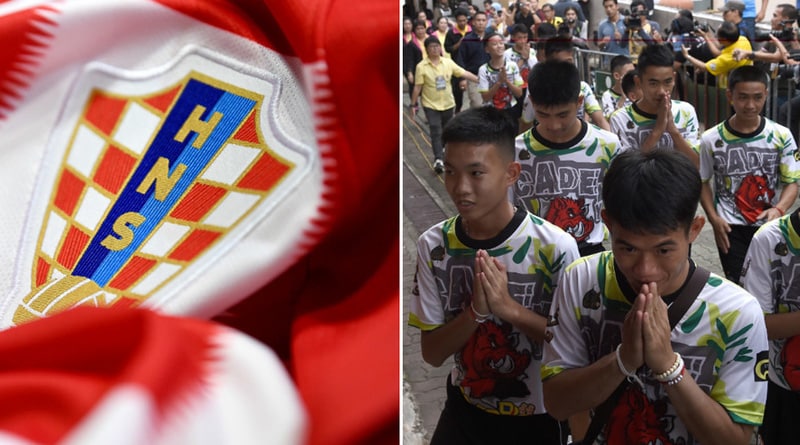 Croatian FA sends national team jerseys to Thai cave rescue boys
