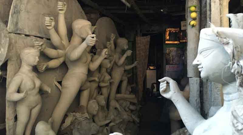 COVID-19 Pandemic affects Kumortuli before Durga Pujo