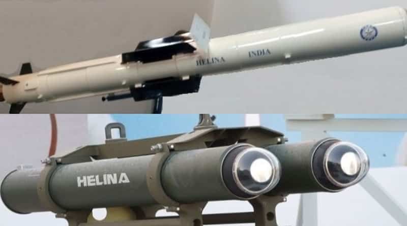 India successfully test fires Helina anti-tank missile 