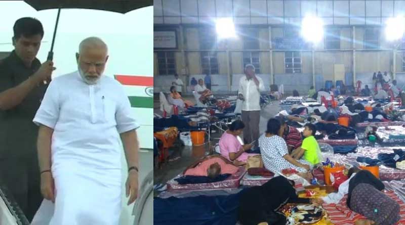 PM Modi visits Kerala to watch flood situation 