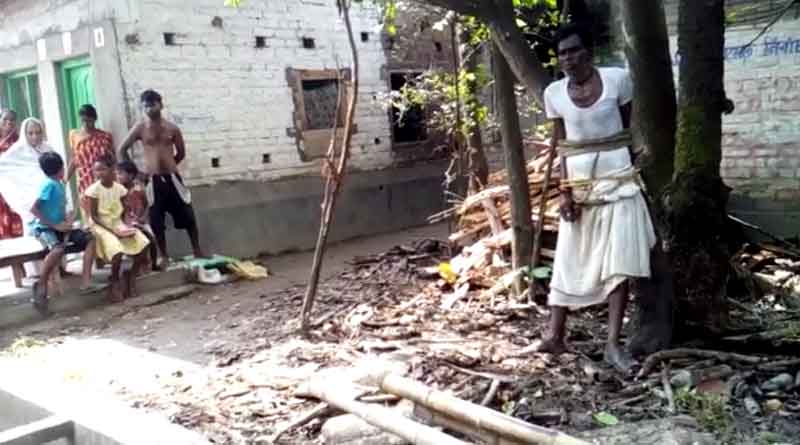 Tehatta: Man tied to tree, beaten up by son