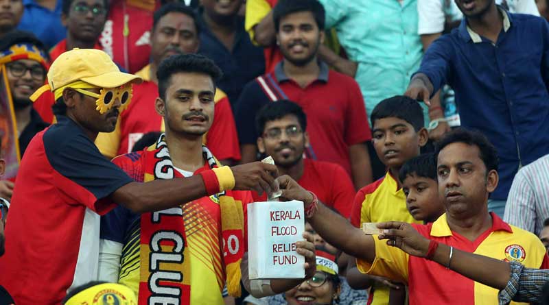 East Bengal player and supporters donate for Kerala