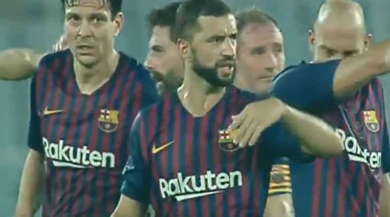 Barcelona legends beat Mohun Bagan legends