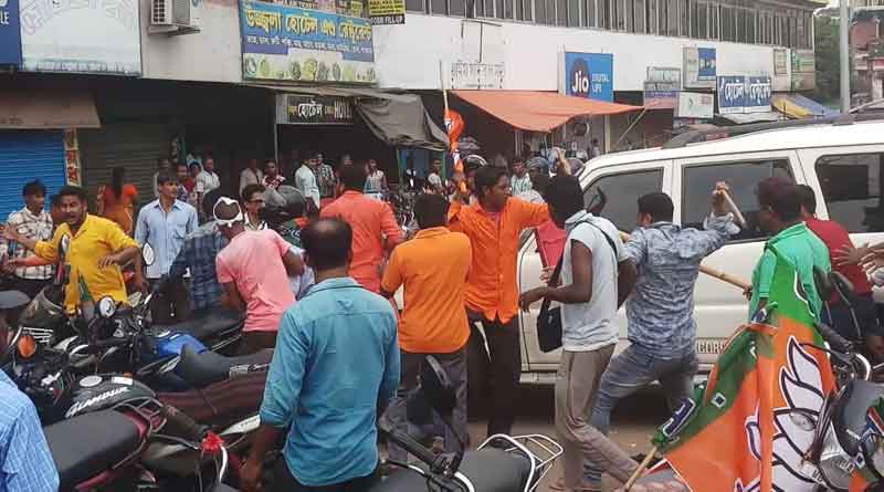 East Midnapore : BJP state President Dilip ghosh attacked in Contai