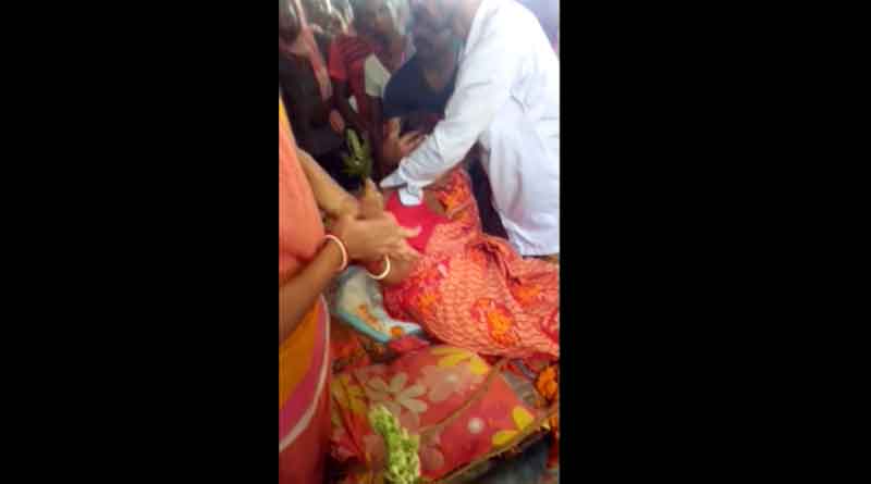 Hooghly; At the time of funeral, the woman sat on the bed