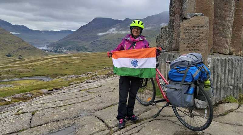 Bengal woman on cycle completes Europe Odyssey