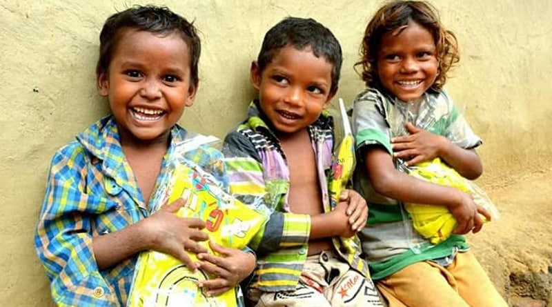 Asansol: Street child get new dress on Durga Puja