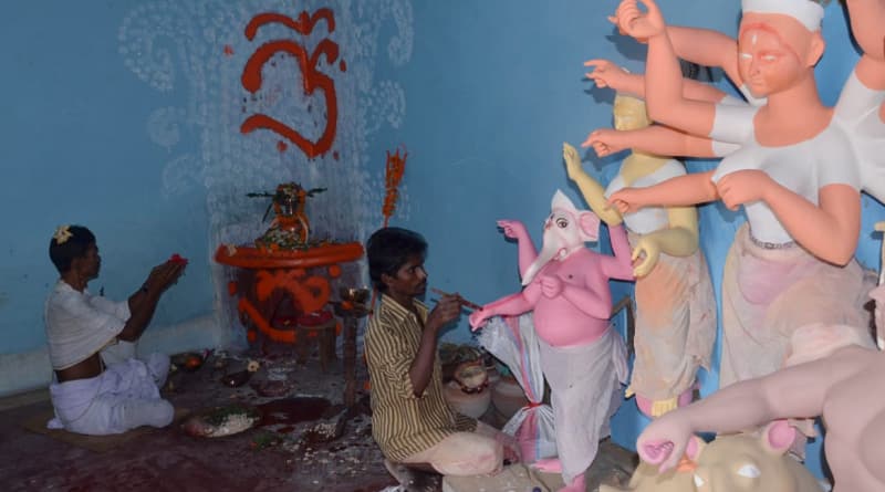 Durga Puja already start in Birbhum