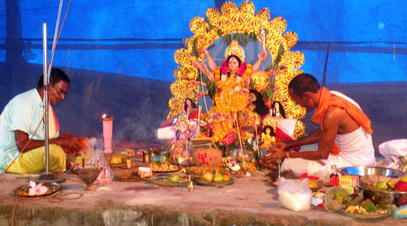 Durga Pujo celebrated twice in Durgapur