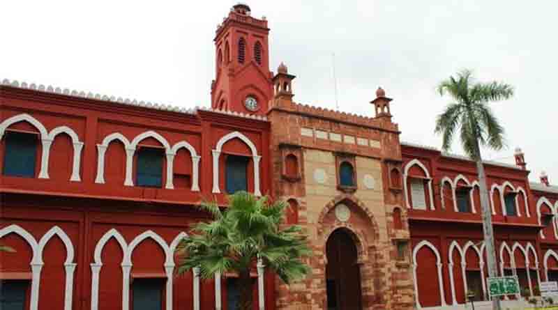 India map with no Kashmir at AMU