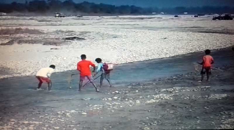 Illegal fishing in Dooars river