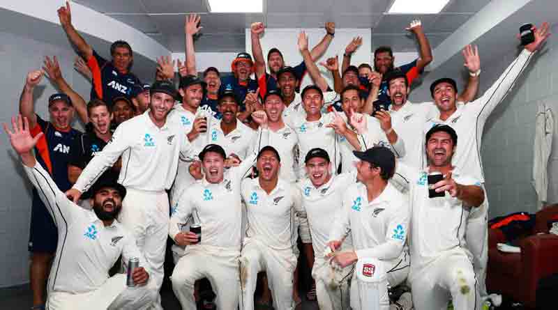 New Zealand celebrate Pakistan win 