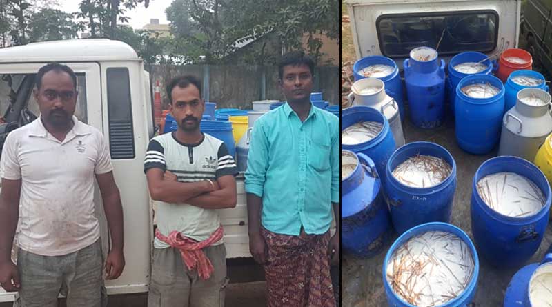 Adulterated milk seized by Police 