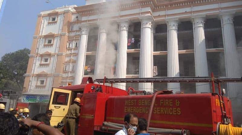 Fire in hematology department of Calcutta Medical Collage.