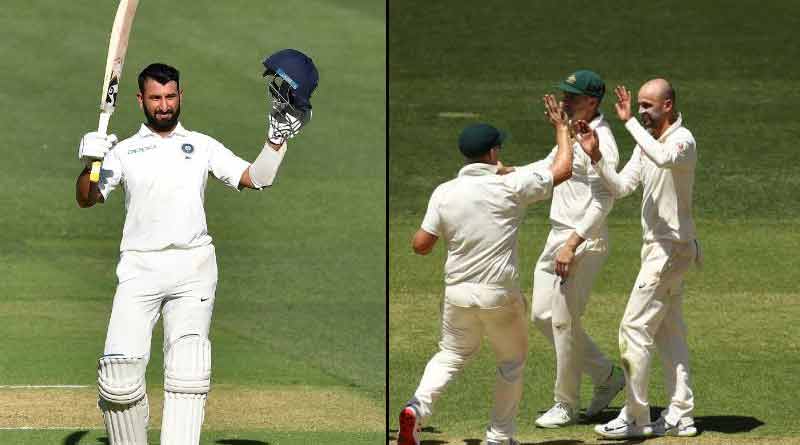 Pujara Scores century in adelaide 