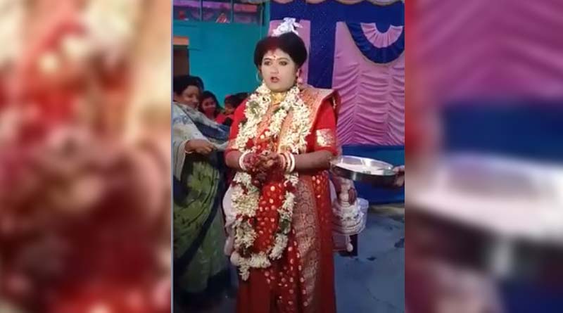 Newly married bride draws new path