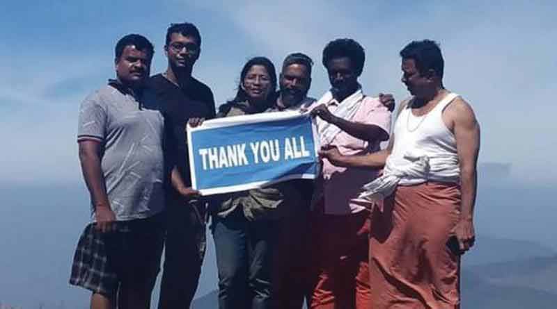 First woman reach Agasthyakoodam 