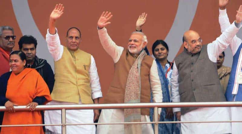 PM Modi and Rajnath Singh's joint meeting in West Bengal