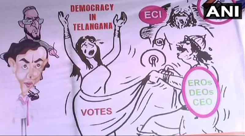 Draupadi's Bastraharan in Congress poster 