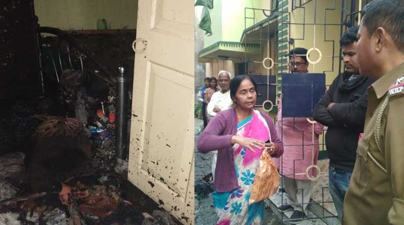 Elderly woman suffers burn injury