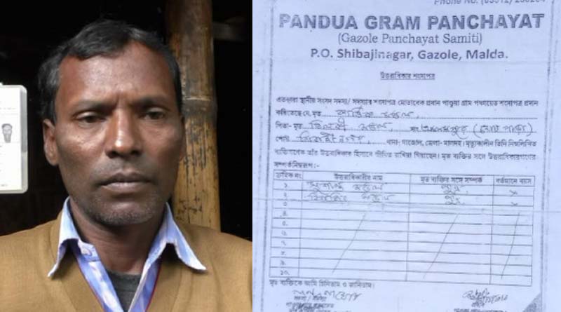 Death certificate Of Living man 