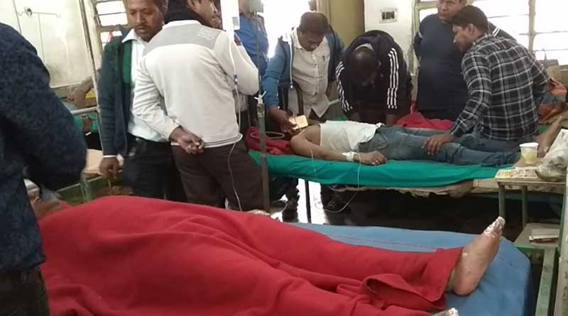 Accident in Railway carshed