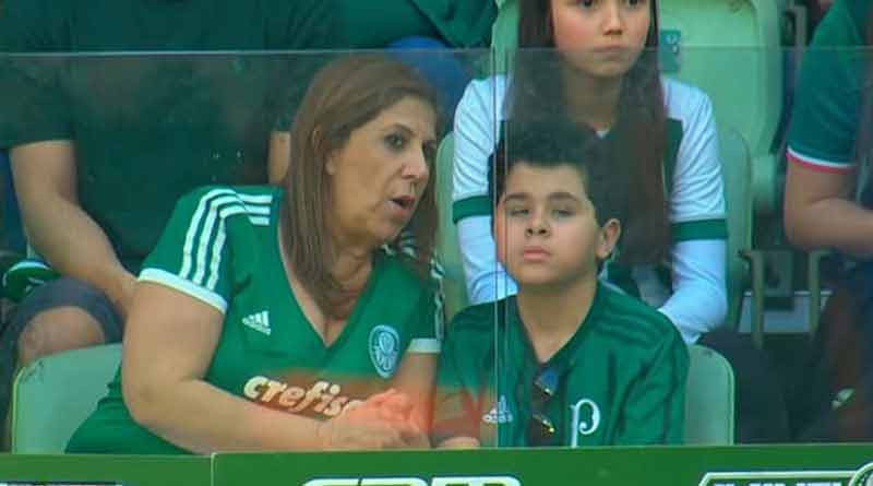 Brazilian woman narrates football match to blind son 