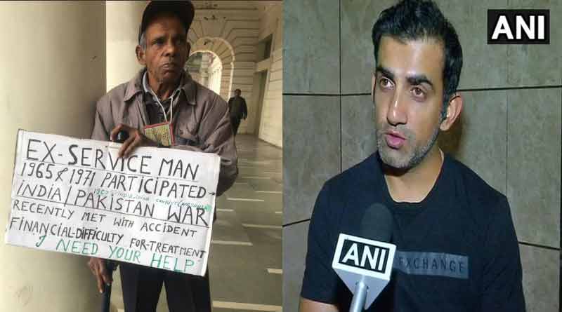 Gautam Gambhir helps Army Veteran