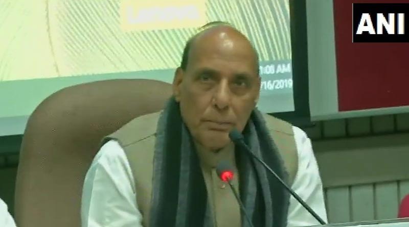  Rajnath Singh lend a shoulder to martyred CRPF soldier