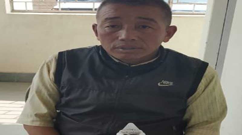 a person held with snake poison