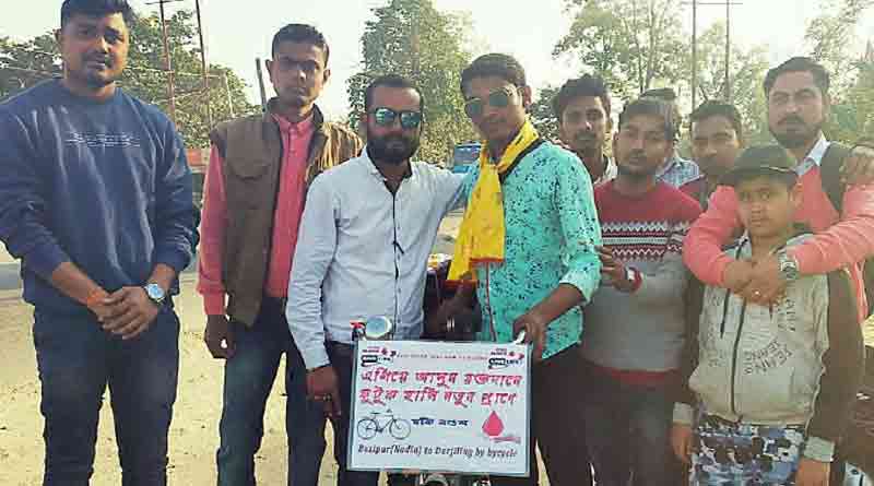 Young boy promotes benefits of blood donation