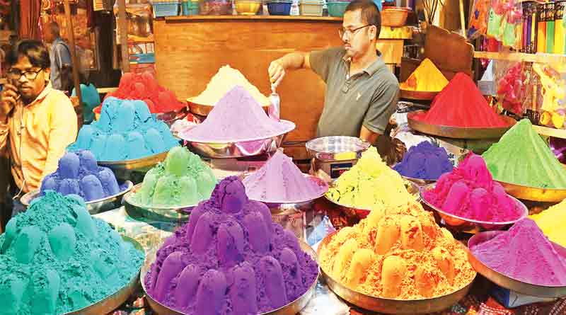 Coloured smoke is trend of Holi