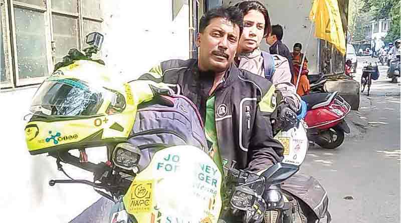 Bikers on Tiger conservation drive
