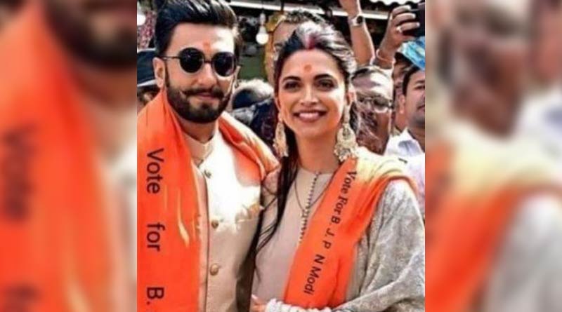 Bollywood stars Ranveer Singh and Deepika Padukone campaign for BJP!