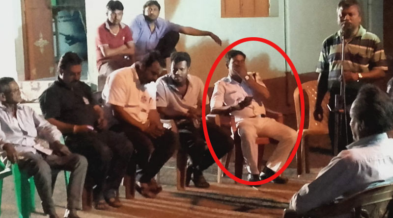 Police Sub-inspector's prenence in TMC meeting sparks controversy in Durgapur