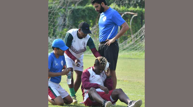 Sony Norde avoids mishap during practice session