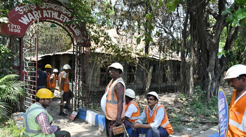 Wari athletic club was set on fire, ex footballers ammused
