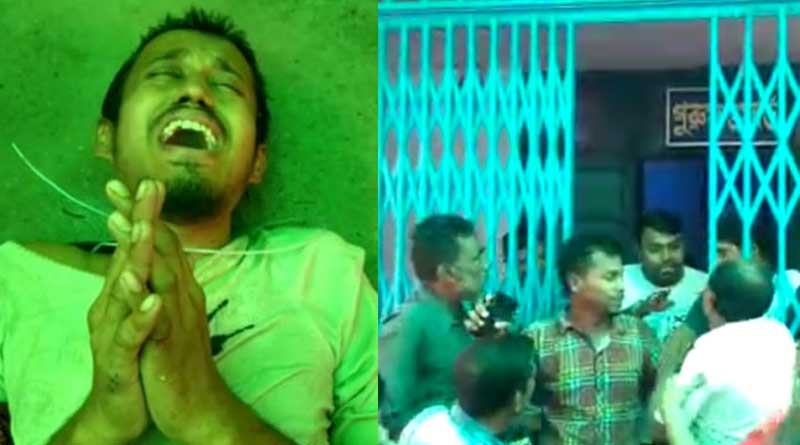 A mentally ill patient was dragged out Of the hospital by casual workers